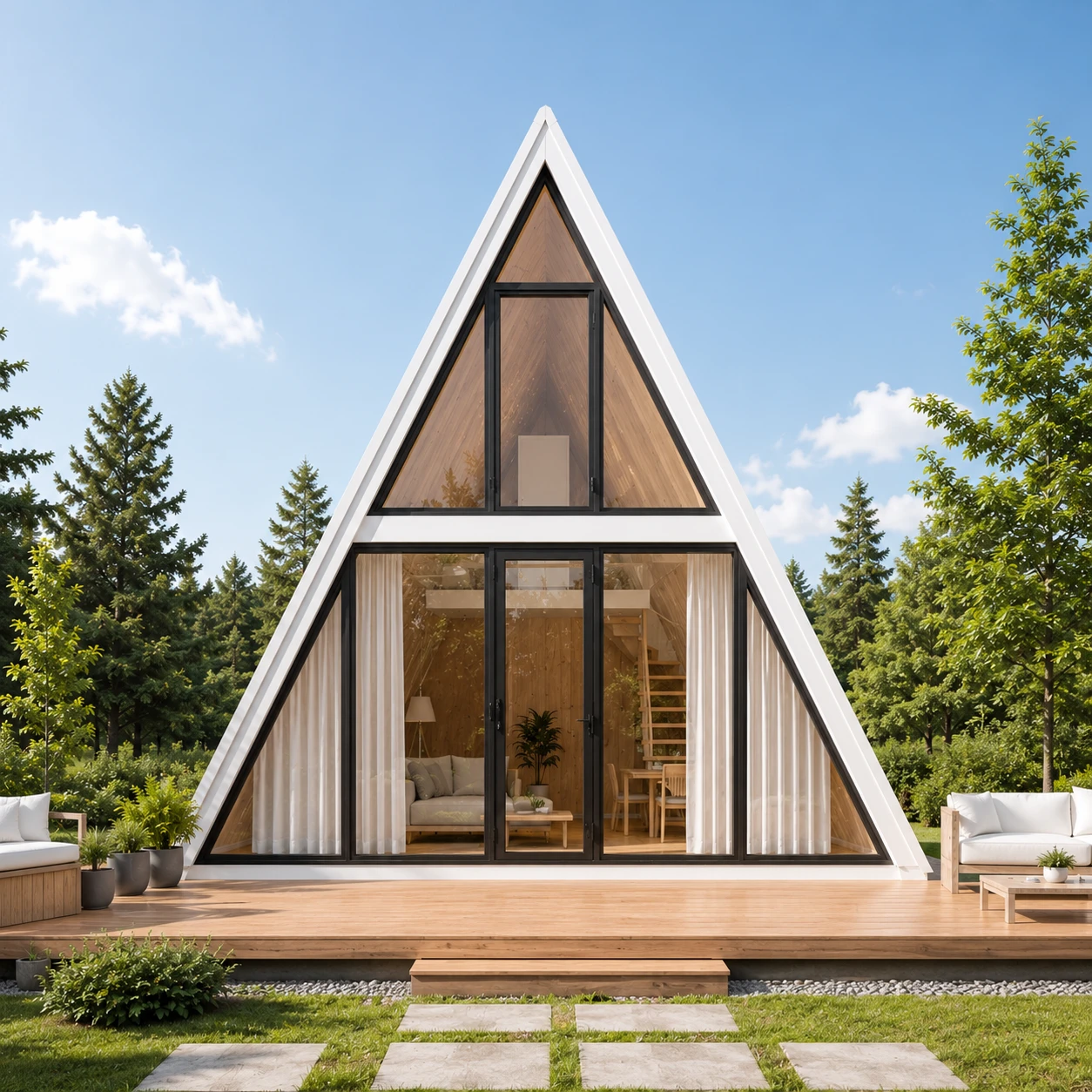 Prefab A-Frame House
